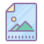 cute color style image file icon