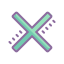 cute color style multiply icon