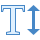 blue ui style text height icon