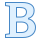 blue ui style 대담한 icon