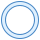 blue ui style circle icon
