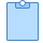 blue ui style 클립 보드 icon
