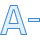 blue ui style decrease font icon