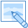 blue ui style bild bearbeiten icon