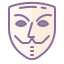 cute color style guy fawkes maske icon