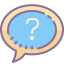 cute color style ask question icon