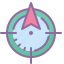 cute color style my location icon