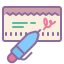 cute color style scheckbuch icon
