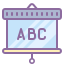 cute color style interactive whiteboard icon
