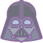 cute color style darth vader icon
