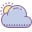 cute color style 부분적으로 흐린 날 icon