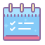 cute color style kalender icon
