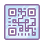 cute color style código qr icon