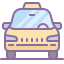 cute color style taxi icon