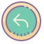 cute color style undo icon