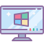 cute color style windows client icon