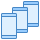 blue ui style 여러 스마트 폰 icon