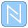 blue ui style nfc n icon
