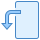 blue ui style auf querformat drehen icon