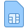 blue ui style sim karte icon
