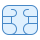 blue ui style chip de tarjeta sim icon
