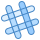 blue ui style slack icon