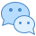 blue ui style weixing icon