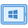 blue ui style windows8 tablet icon