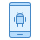 blue ui style android icon