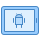 blue ui style android tablet icon