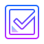 gradient style checkbox markiert 2 icon