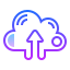 gradient style 클라우드에 업로드 icon