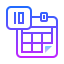 gradient style 달력 icon