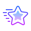 gradient style christmas star icon