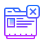 gradient style close window icon