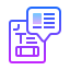 gradient style 댓글 icon