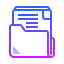 gradient style 문서 icon