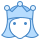 blue ui style moderator weiblich icon