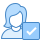 blue ui style confirm icon