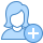 blue ui style add user icon