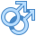 blue ui style 남자 더블 icon