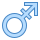 blue ui style männlich strich icon