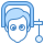 blue ui style under pressure male icon