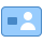 blue ui style 전자 신분증 icon
