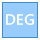 blue ui style deg icon
