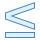 blue ui style menor o igual icon