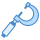 blue ui style micrometer icon