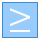 blue ui style greater icon