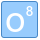 blue ui style 산소 icon