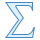 blue ui style sigma icon